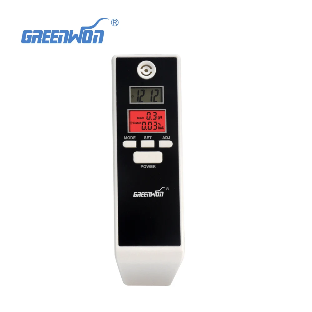

Free Shipping Hot Sale Digital Backlight Alcohol Breath Tester Detector with Double LCD Breathalyzer drop shipping with track