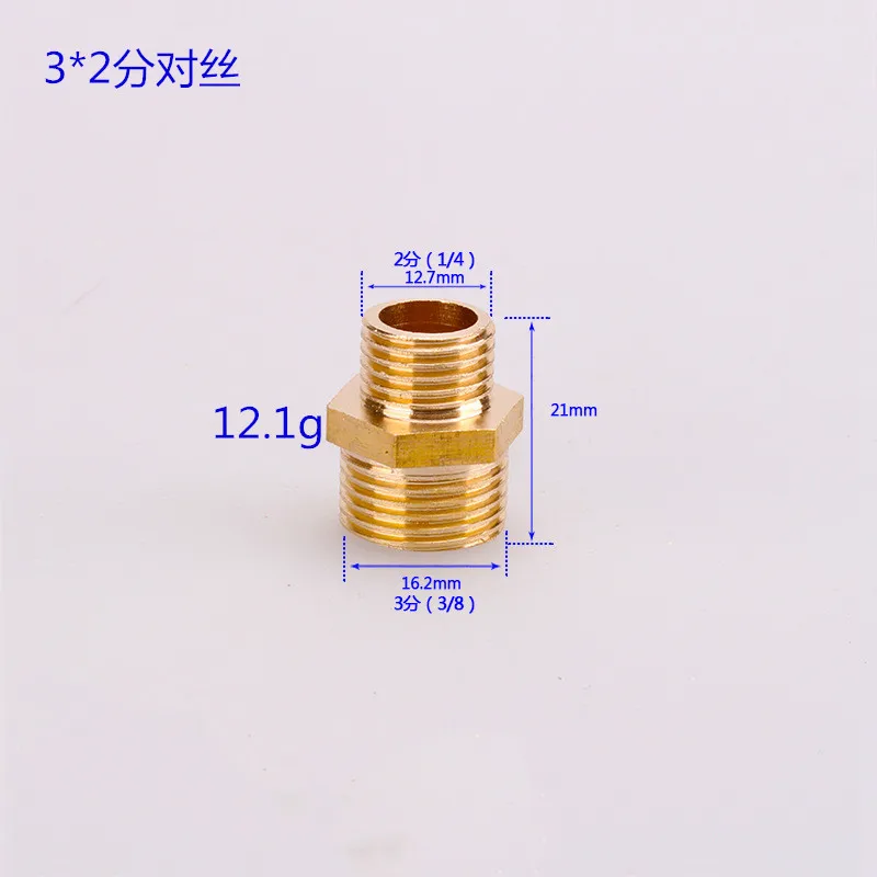 1/8 дюйма 1/4 дюйма 3/8 дюйма 1/2 дюйма латунный фитинг с наружной резьбой шестигранный ниппельный соединитель BSP с наружной резьбой быстрый адаптер