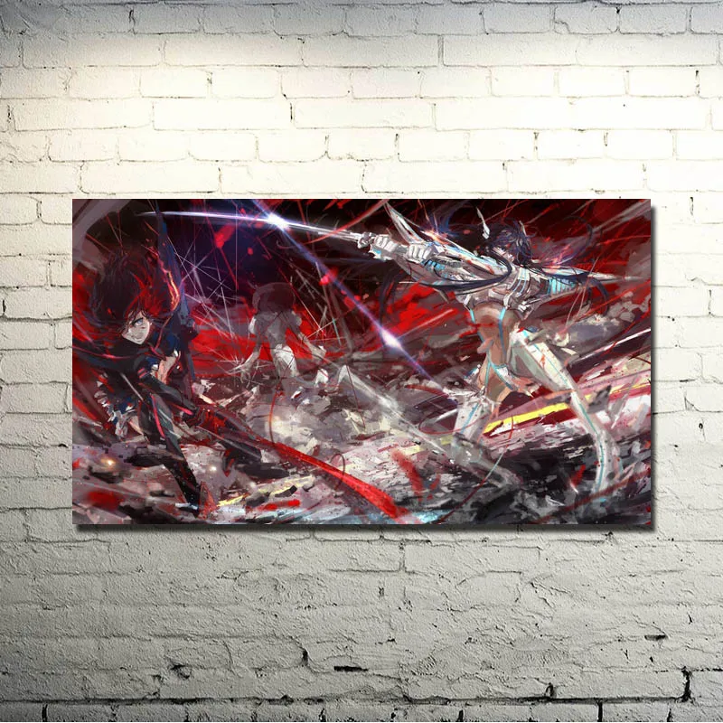 Риуко из аниме Kill La Matoi плакат шелковой ткани с принтом 13x24 24x43 дюйма картины для