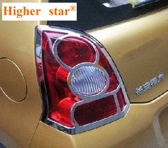 Более высокая звезда ABS хром задний габаритный фонарь автомобиля крышка украшения, задняя крышка рамы лампы для SUZUKI ALTO, Pixo, 2009
