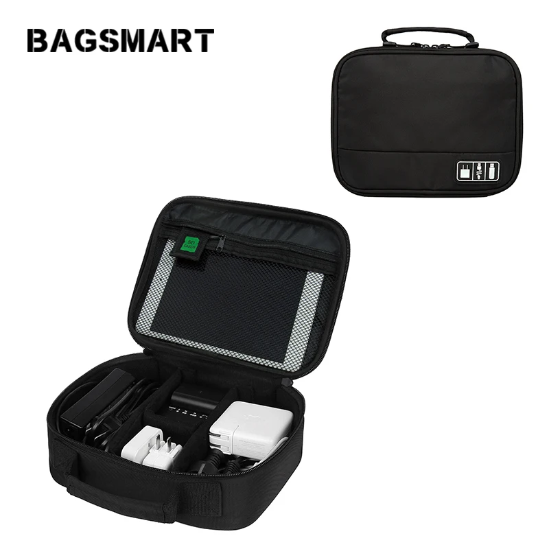 Мужская Дорожная сумка BAGSMART для электронных аксессуаров водонепроницаемая