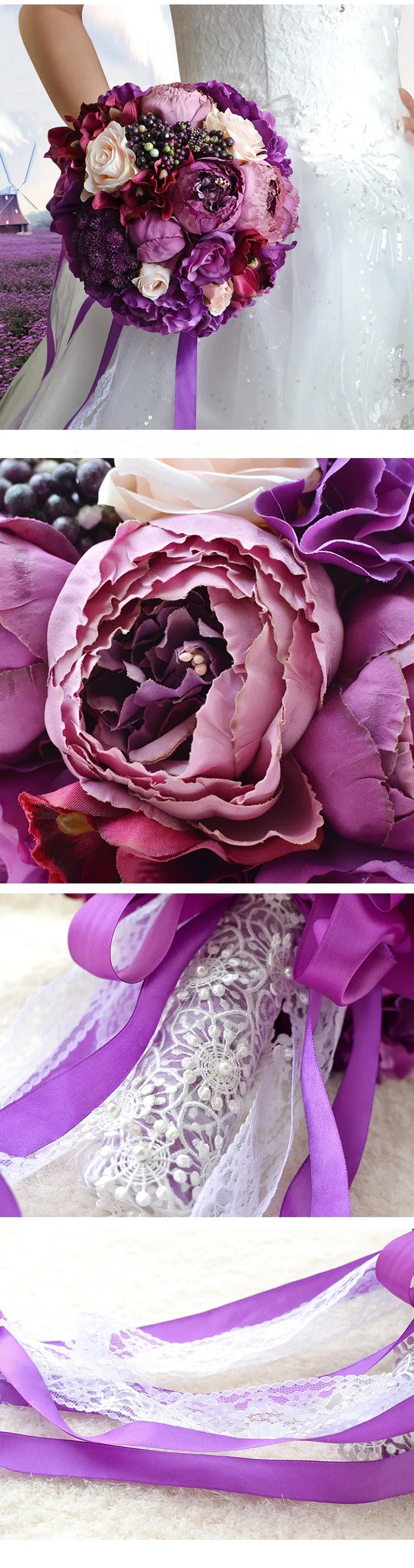 wedding flowers bridal bouquets roze 6