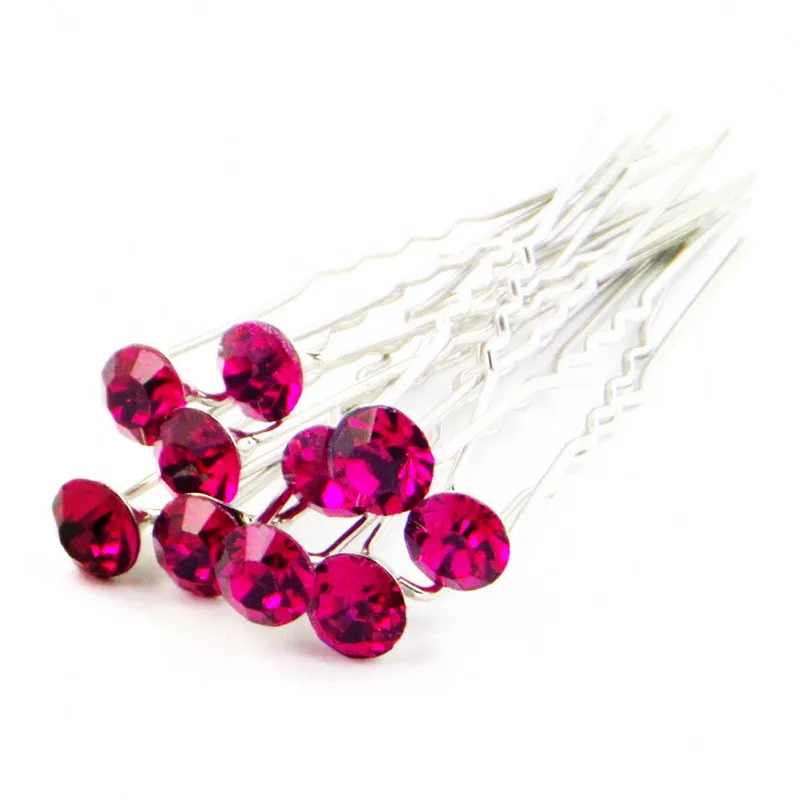 800pcs/lot Rhinestone Fashion Cheap Shiny Bridal Wedding Crystal Hair pins Hair Jewelry Hair Accessory Free Shipping
