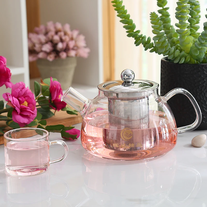 11oz 600ml 800ml High Quality Heat Resistant Glass Teapot With