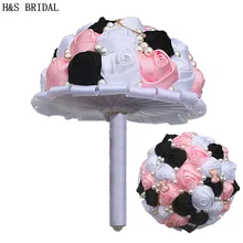 H& S Свадебные букеты жемчуг свадебные аксессуары, букеты Искусственные Свадебные букеты buque de noiva