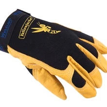 Кожаные перчатки для машинистов, перчатки для механики, рабочие перчатки из коровьей кожи