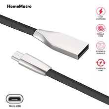 Цинковый сплав металла TPE Android шнур микро-usb синхронизации данных USB зарядное устройство кабель для Xiaomi Redmi pro huawei p30 pro samsung S9