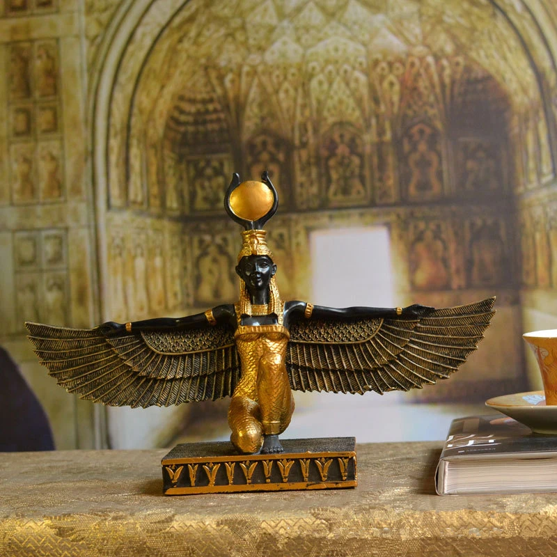 Home Decoration Fashion Egypt Isis Goddess Sculpture Ornament Handmade Resin Craft Room Ornaments Gift Sculpture Home Decoration Fashion Egypt Isis Goddess Sculpture Ornament Handmade Resin Craft Room Ornaments Gift Sculpture