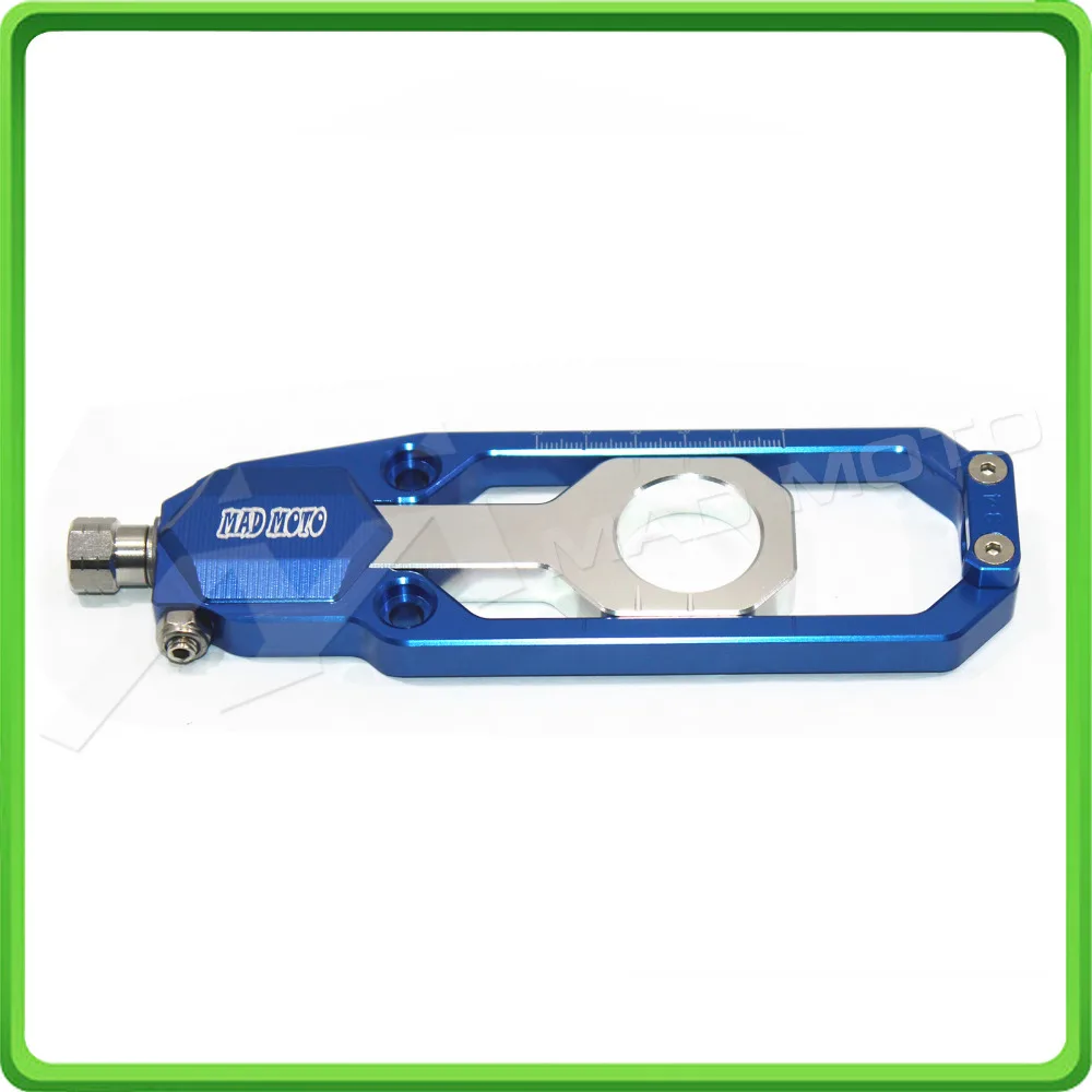 Motorcycle Chain Tensioner Adjuster fit for SUZUKI GSXR600 GSXR750 GSX-R GSXR 600  750 2006 2007 2008 2009 2010 Blue & Silver (11)