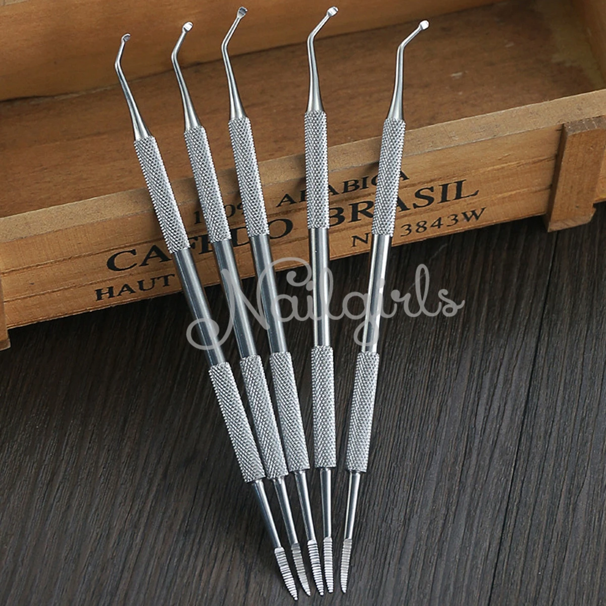 

2IN1 Double Ended Ingrown Toe Nail Correction Lifter File Clean Installation Tool Professional Foot Nail Care Hook Pedicure