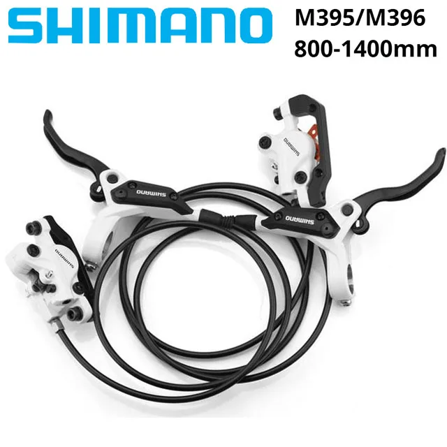 

Shimano m396 395 brake Hydraulic Disc Brakes Set Front and Rear BR-BL-M395 BL-M396 M395 M396 brake black/white HOT Free shipping