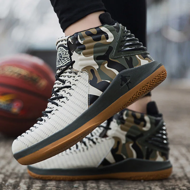 Air Cushion Jordan Basketball Shoes Men Breathable Anti Slip