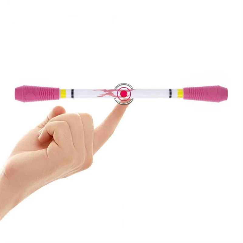 

2Pcs/Lot Antiskid Coated Spinning Pen Turn to Scroll Ballpoint Pen Enhance Learning Kids Office Supplies Multifunction