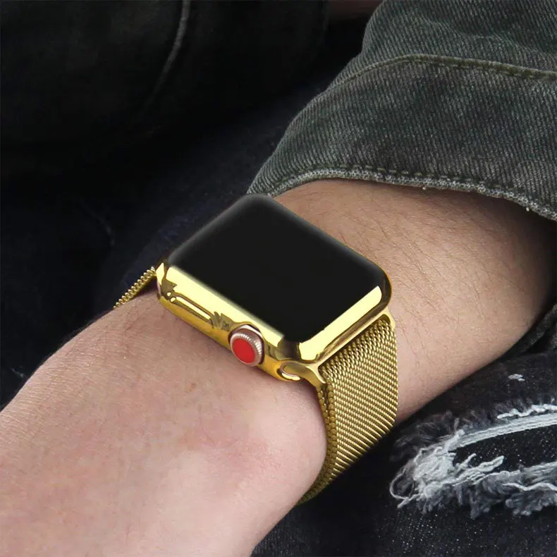 Чехол для Apple Watch band 44 мм/40 мм iwatch 5 4 3 2 42 мм/38 мм защитный силиконовый бампер