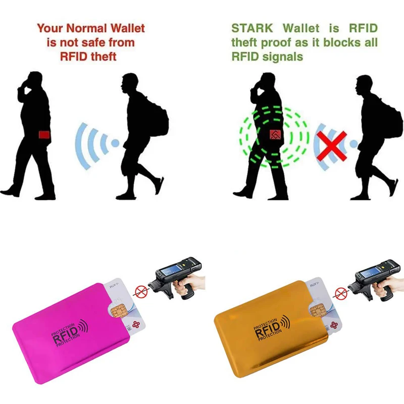 10 шт. с цветными комплектами карт для защиты от кражи набор RFID комплекты защитой