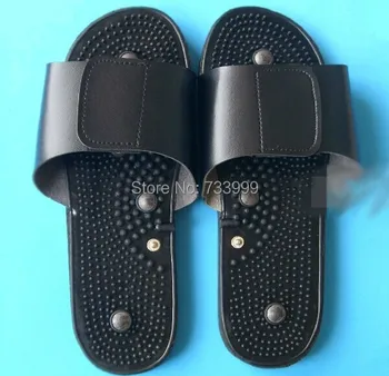 

4pairs/lot Magnetic massager slipper for digital therapy machine/ tens machine blood circulation therapy slipper with two cables