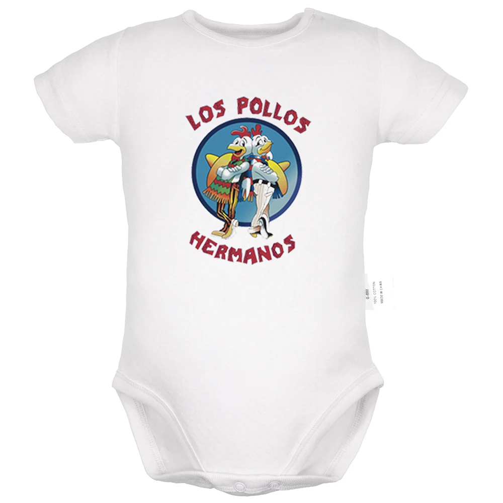 LOS POLLOS HERMANOS Breaking Bad the Chicken Brothers/дизайнерский костюм для новорожденных; комбинезон для малышей; хлопковая одежда - Цвет: YdBSW003D