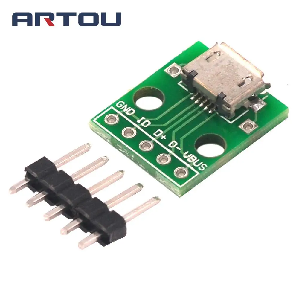 

5PCS Breakout Power Supply Module Micro USB Interface Power Adapter Board USB 5V Breakout Module