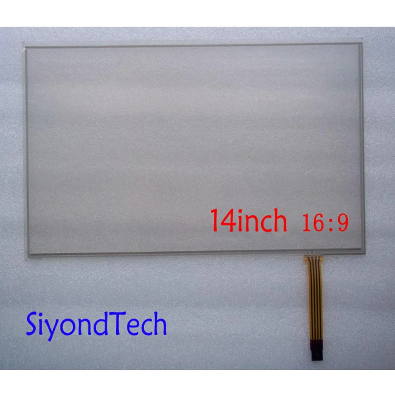 

Free Shipping!!! 1PC 14.1inch 0.5MM Resistive Touch Screen 16:9 323MM*191MM Digitizer +Controller