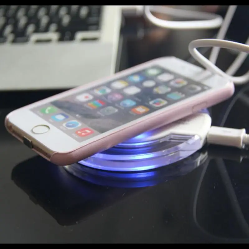 Qi Wireless Charger Charging Kits Pad + Receiver for iPhone 5 5S 5C 6 6S 6 Plus Charging Sticker Cargador Movil Inalambrico