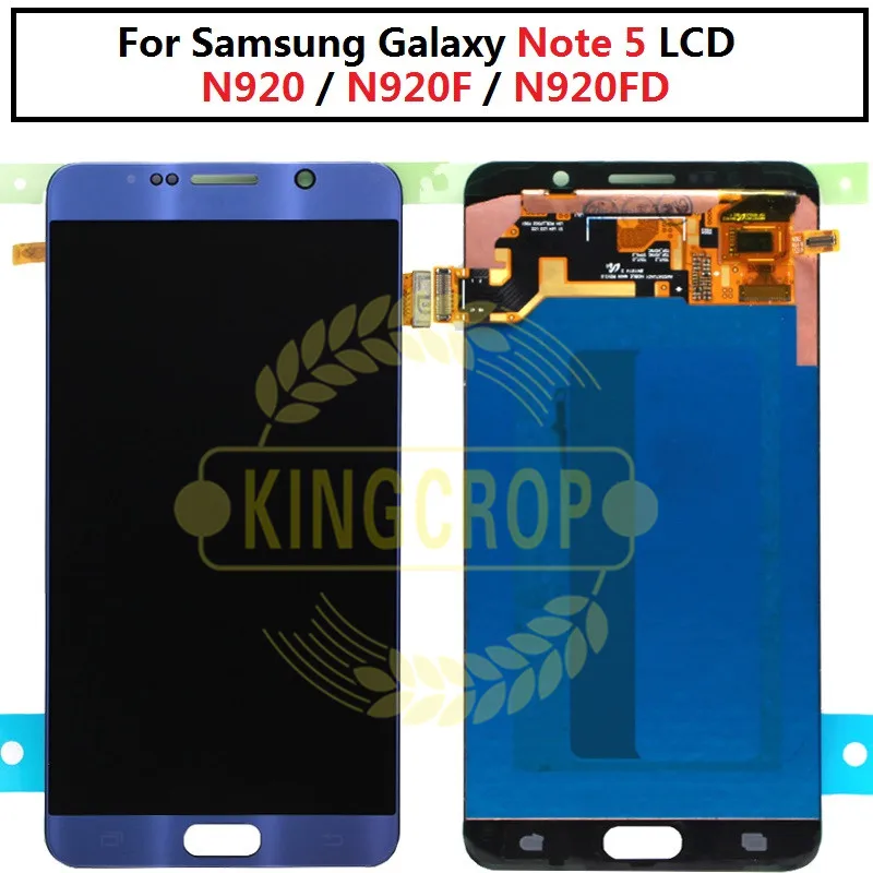 

For 5.7" Samsung Galaxy NOTE 5 N920 N920F LCD Display Touch Screen Digitizer Assembly Note5 Replacement For SAMSUNG NOTE 5 LCD