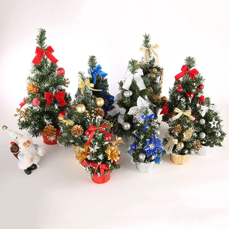 

20cm-40cm Mini Christmas Trees Xmas Decorations A Small Pine Tree Placed In The Desktop Christmas Festival Home Ornaments