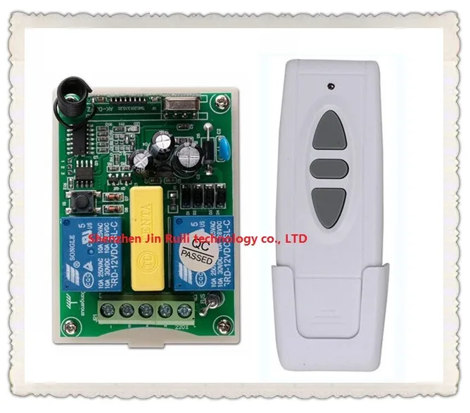 

AC 220V Wireless Remote Control Switch 1 * receiver + 1* transmitter Tubular motor forward and reverse
