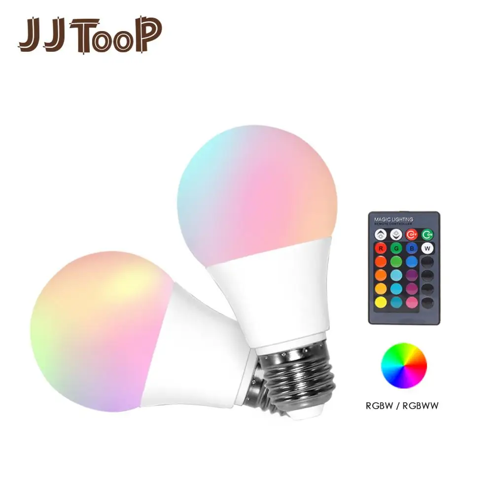 

LED RGB Bulb E27 5W 10W 15W RGBW RGBWW Spotlight Colorful Home Decor Party Bar Christmas Night Table Lamp IR Remote 220V 240V