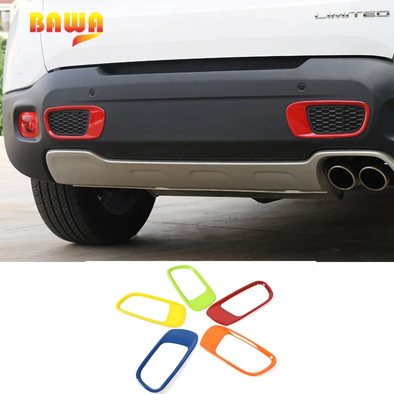 BAWA Rear Tail Bumper Tow Hook Decoration Stickers for Jeep Renegade