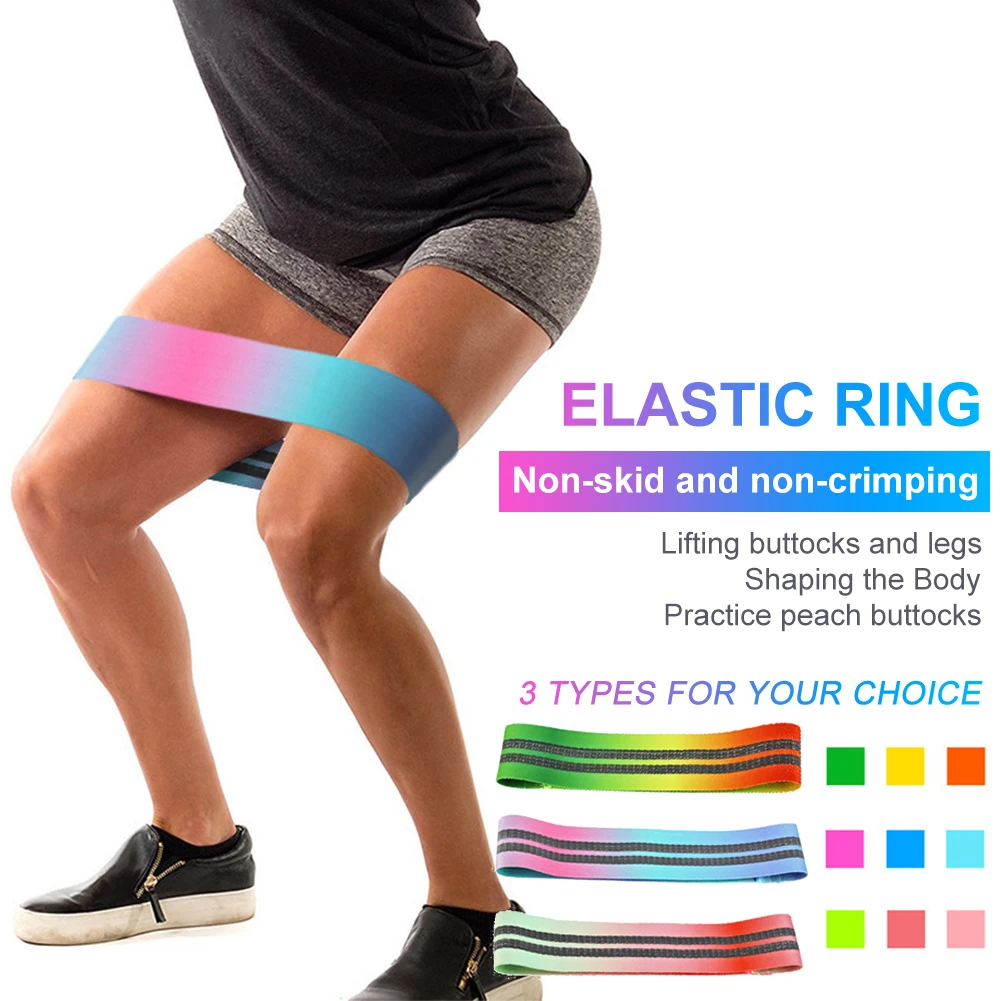 

Thigh Leg Shaping Elastic Yoga Band Glutes Workout Fitness Hip Lift Resistance Band Exercise Strength Training Gradient Ramp #2