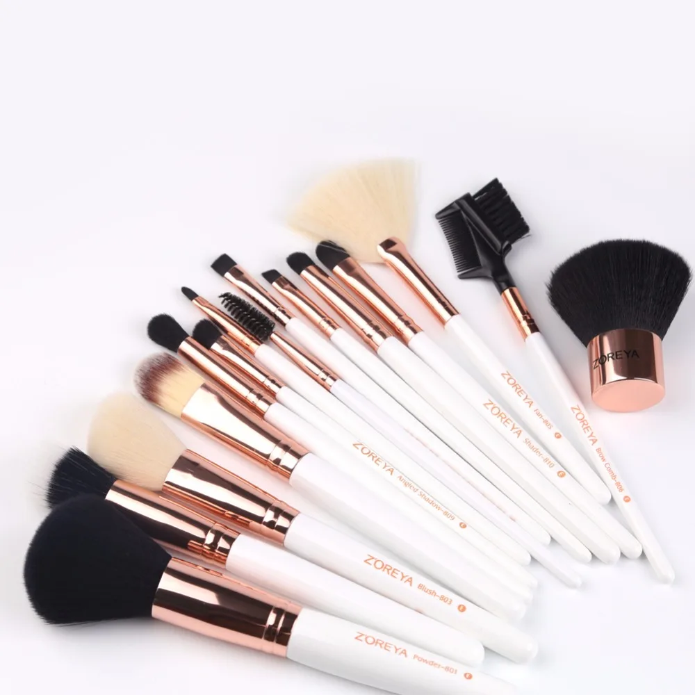 Tesoura de Maquiagem escova cosmética diária para fazer Quantidade : 15pcs /conjunto