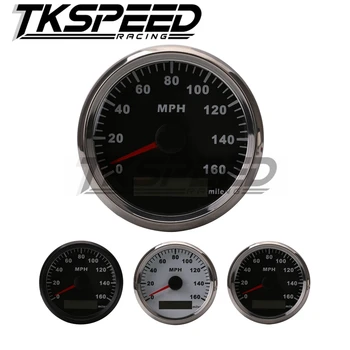 

FREE SHIPPING GPS 12V 24V Universal MPH Speedometer Gauge Odometer Black or white Background For ATV UTV Motorcycle Marin