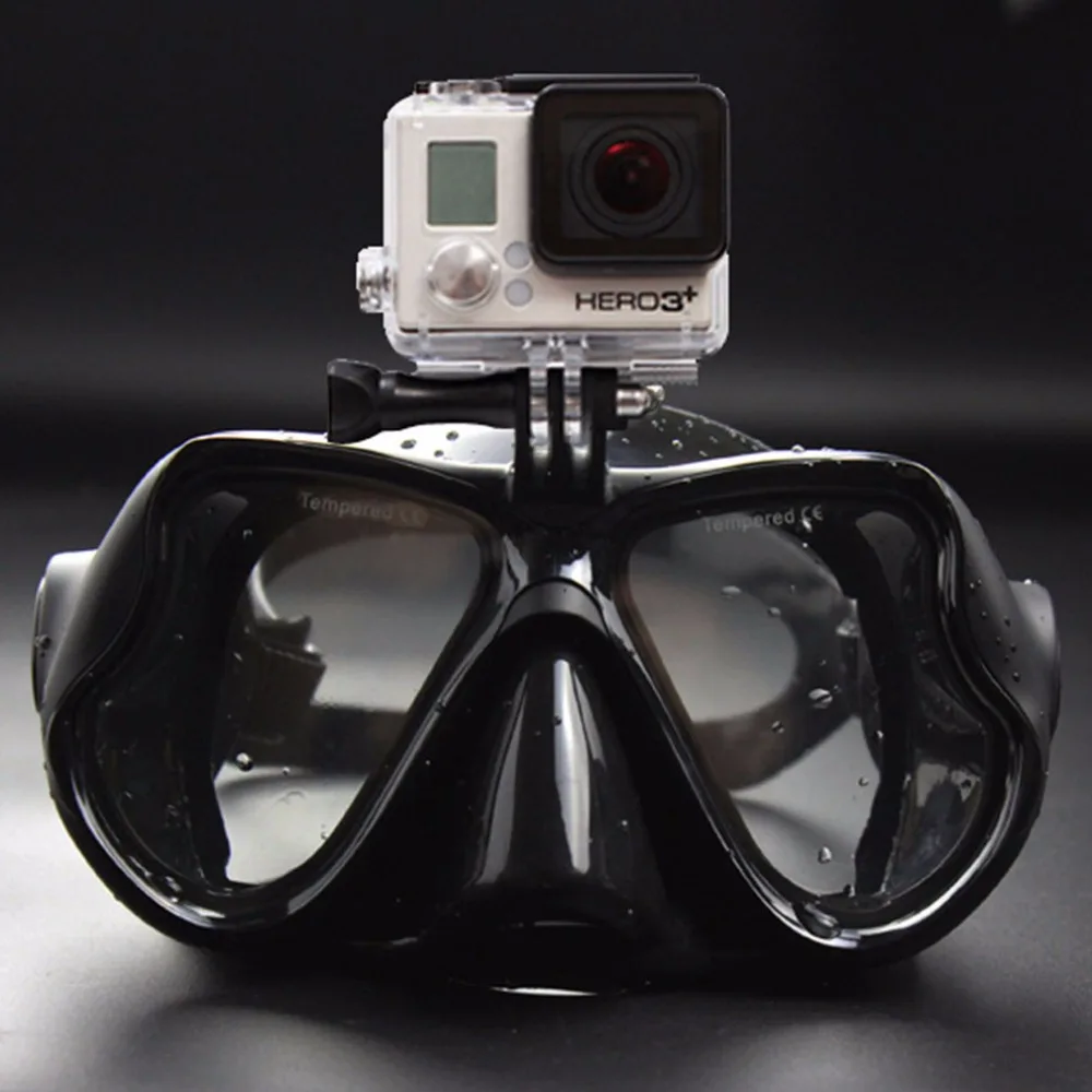 Подводный Камера Дайвинг маска подводное плавание плавательные очки для GoPro Xiaomi SJCAM спортивные Камера Бесплатная доставка