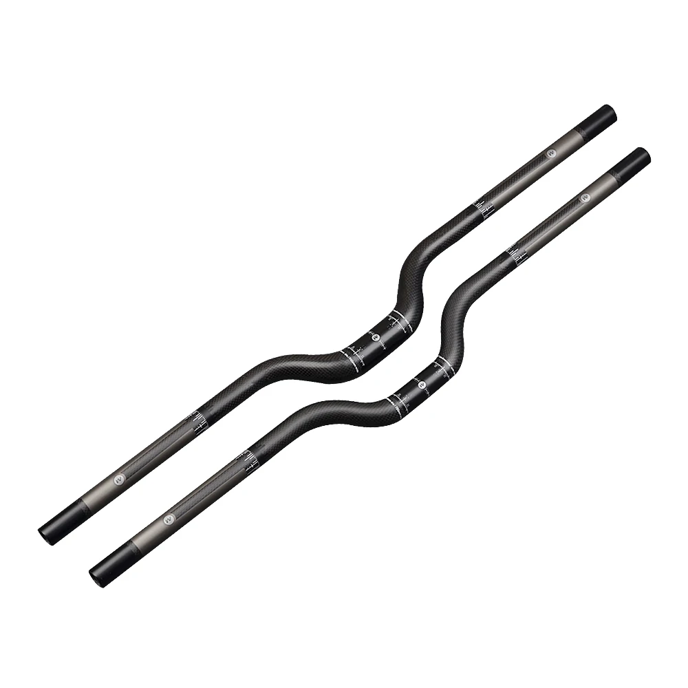 Ultralight 3K Matte Carbon handelbar Bicycle MTB Handlebar rise