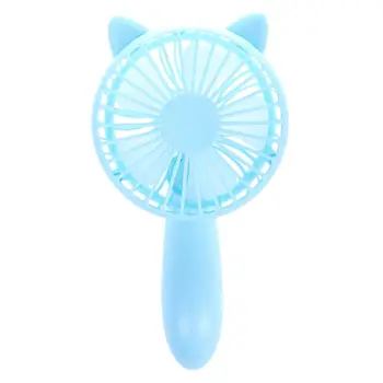 

Mini Handheld Personal Fan, Built-in 1200mAh Rechargeable Battery Powered with 3 Speed, Adjustable Table USB Fans, Portable Tr
