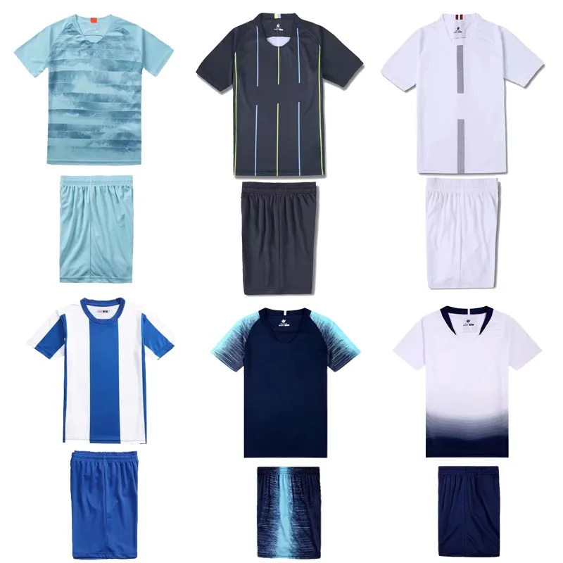 

jersey soccer 18/19 Survetement Football jersey kids Men Short Soccer Uniforms Blank Soccer Team Training Suit DIY Tracksuit