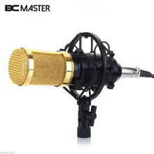 BCMaster профессиональный конденсаторный микрофон BM 800 Cardioid Pro аудио студия вокальная Запись микрофон KTV караоке микрофон в комплекте