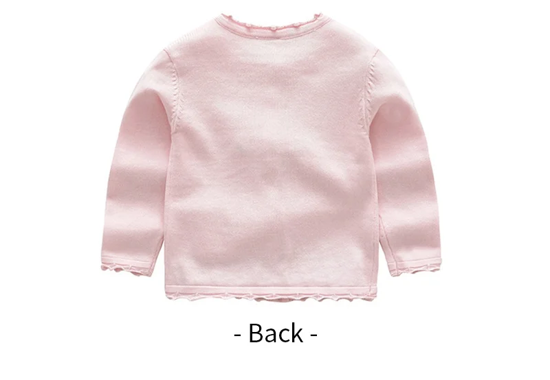 Sweet Flower Baby Sweater Ruffles Baby Girls Cardigan Long Sleeve Knitted Kids Sweater For Girl Spring Autumn Baby Girl Clothing (2)