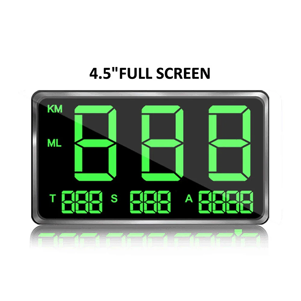  Universal 45 zoll Digital Auto GPS Tacho Geschwindigkeit Display HUD MPH Für Fahrrad Motorrad Auto