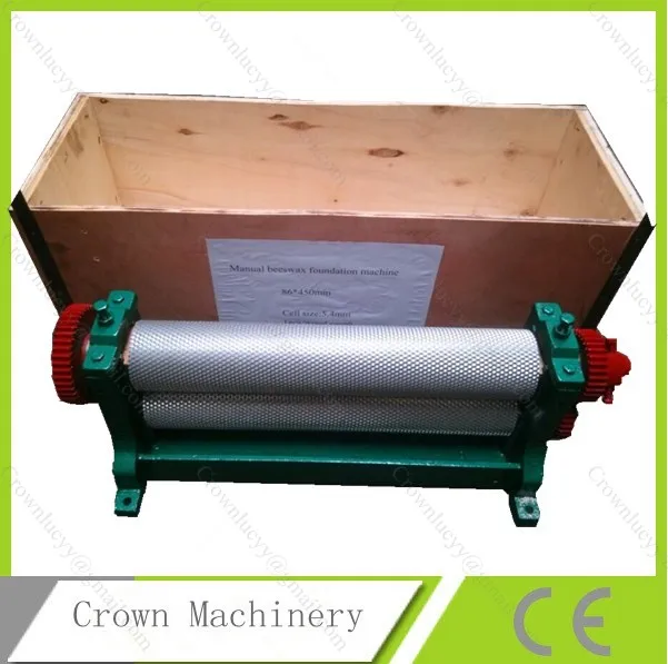 

Free Shipping 86*450mm Manual beeswax foundation roller machine for bee wax, beeswax press machine