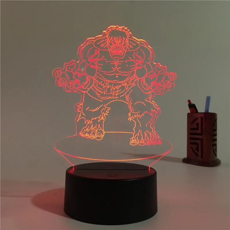 NEW Arrival Popular Christmas Gift 3D Visual Led baby Kids Sleeping Nightlight Touch USB Living Bedroom