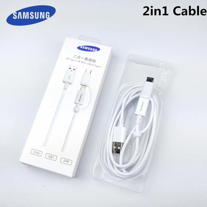 original Samsung charger cable Galaxy s8 s9 s7 edge 150cm 2in1 micro