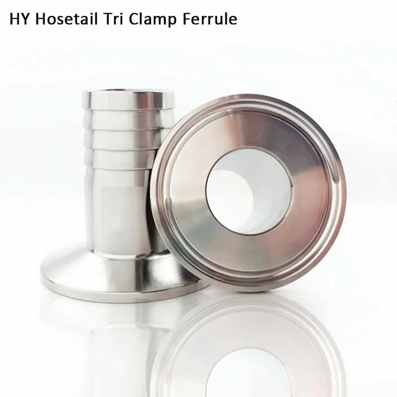 

3/4" 1" 1 1/4" 1 1/2" 2" Sanitary Hose Barb Pipe Fitting Tri Clamp Type Ferrule Stainless Steel SUS SS 304 1Piece
