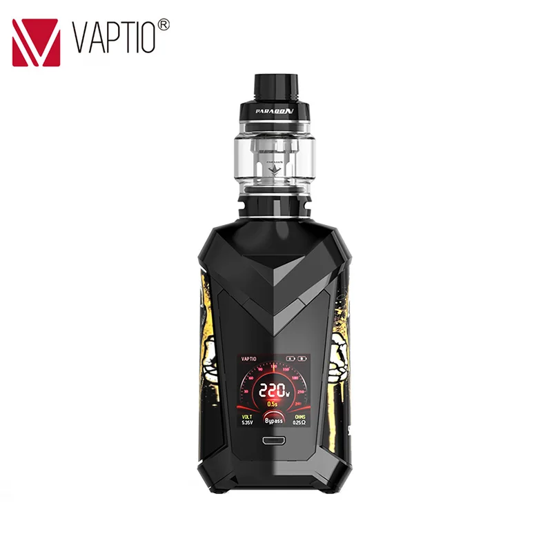 Новый комплект испарителя Vaptio супер накидка vape 220 Вт комплекты электронных сигарет 8,0 мл заполнение верхней части емкости 1,3 дюймов HD