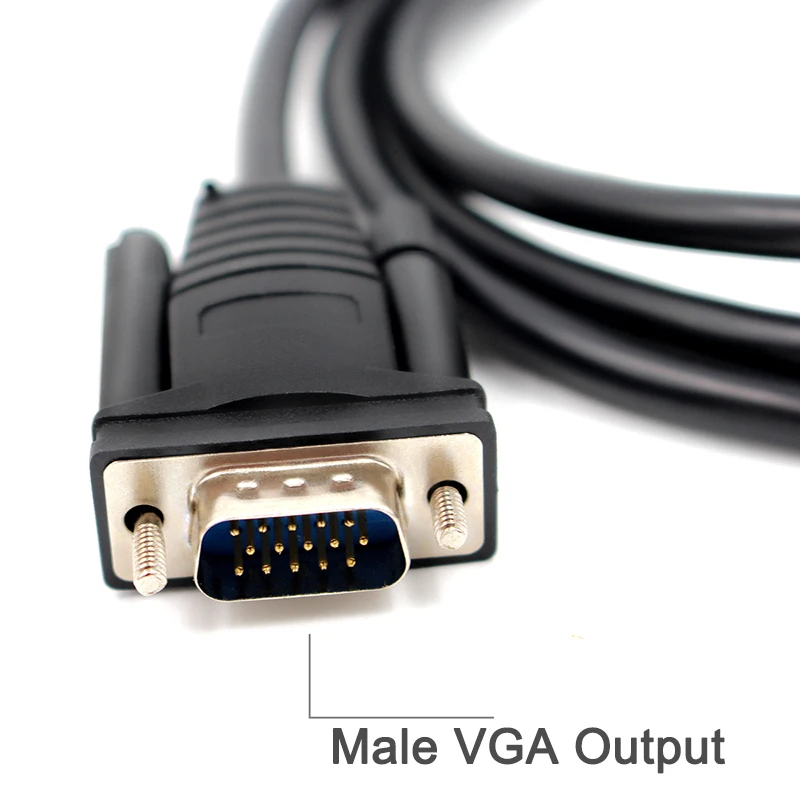 Кабель адаптер Wiistar HDMI VGA переходник штырь 1080P цифро аналоговый аудиокабель для ПК