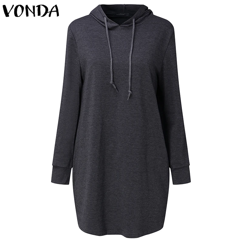 Для женщин толстовки осень беременных женский свободный пуловер с капюшоном топы с длинным рукавом для будущих мам пуловеры Мини-платья Vestidos - Цвет: Dark Grey