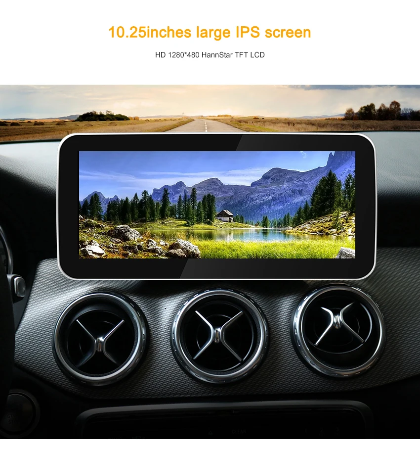 Excellent Koason Android 8.1 10.25 HD touch Screen Car Multimedia Player for BENZ GLA/CLA/A Class 12-15 Car Radio Vehicle GPS navigation 4