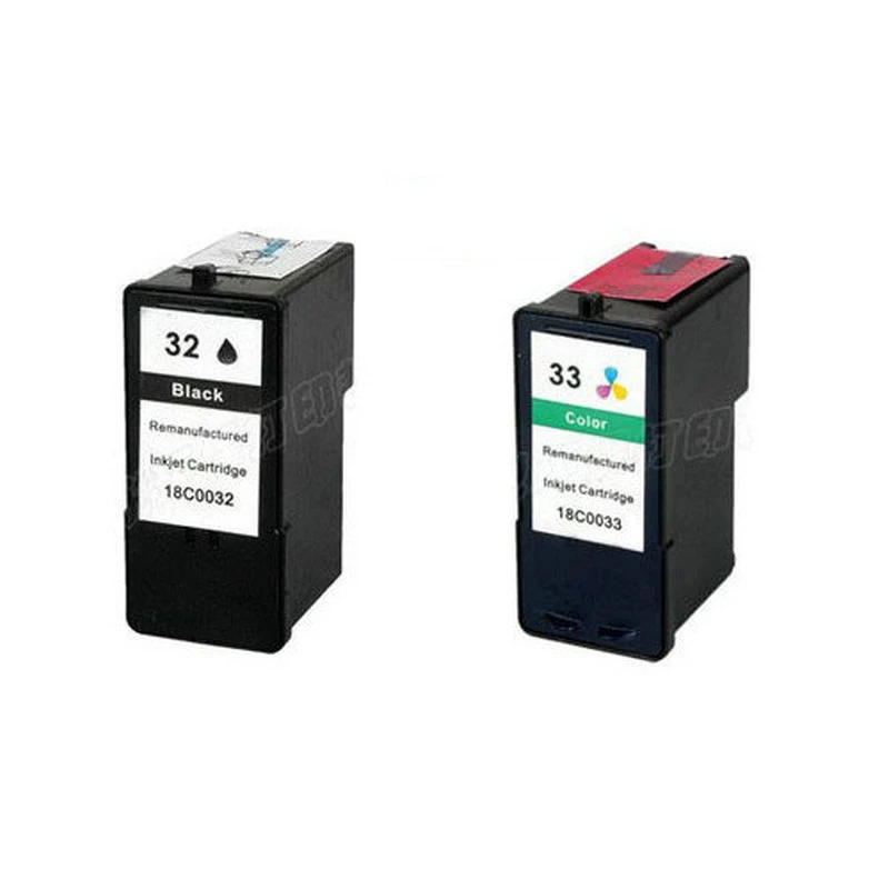 epson printer cartridges einkshop 2Pk for Lexmark 32 33 Ink Cartridge For Lexmark X7350 X5450 X5210 X5470 P4350 X7170 Z810 Z812 Z815 Z816 Z818 P4330 canon cartridge