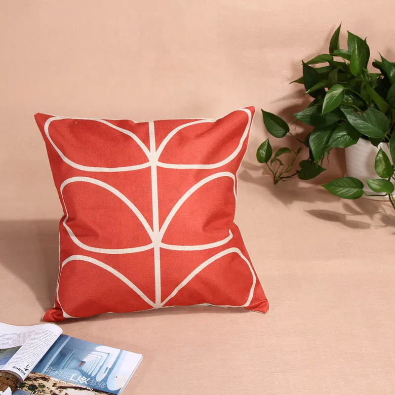 Geometric Printed Soft Cotton Linen Cushion Cover Pillow Case Home Car