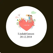 100 шт Оригинальная наклейка и индивидуальный логотип свадебный стикер s дизайн ваш собственный стикер s персонализированные наклейки Boda